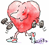 Healthy heart cartoon